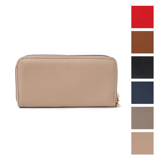 Kedzie Eclipse Zip-Around Clutch Open Stock: Black
