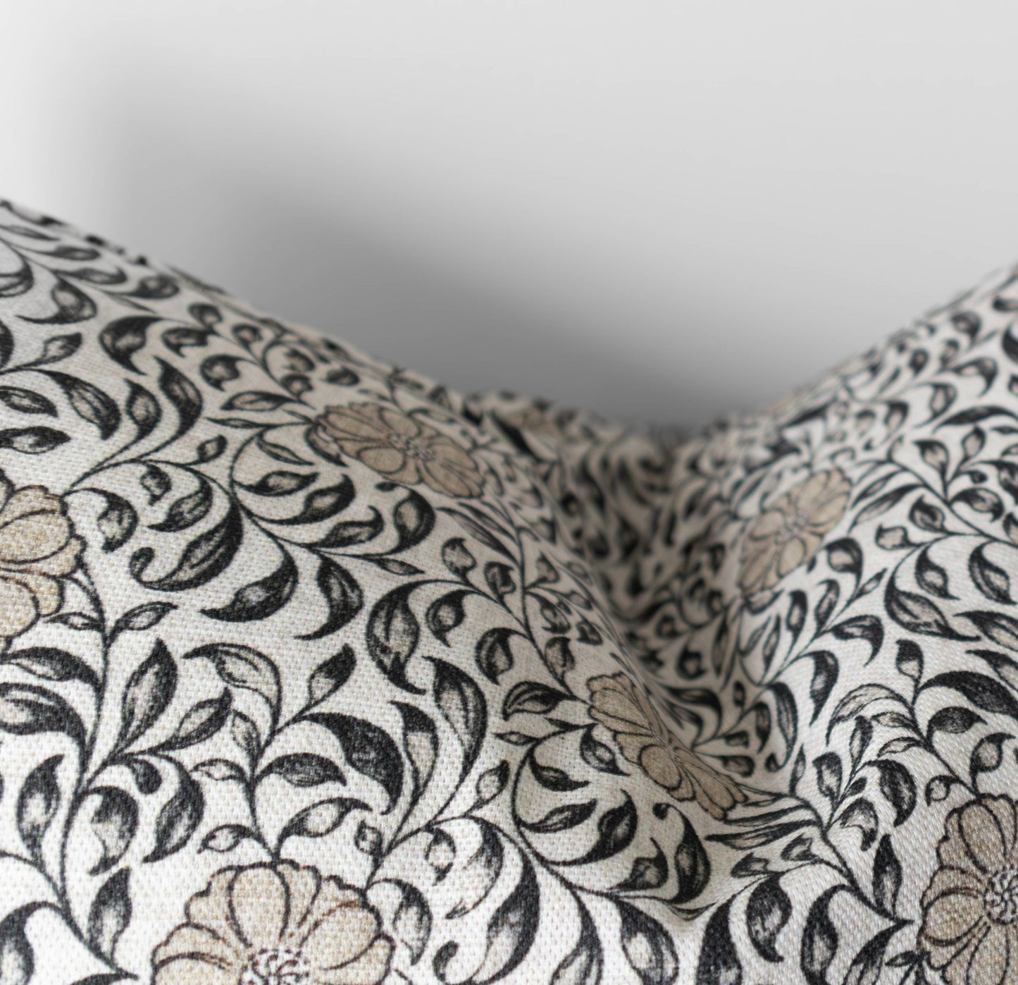 Fleur de Vie Floral Pillow Cover | Throw Pillow: 20” x 20” / Printed Back