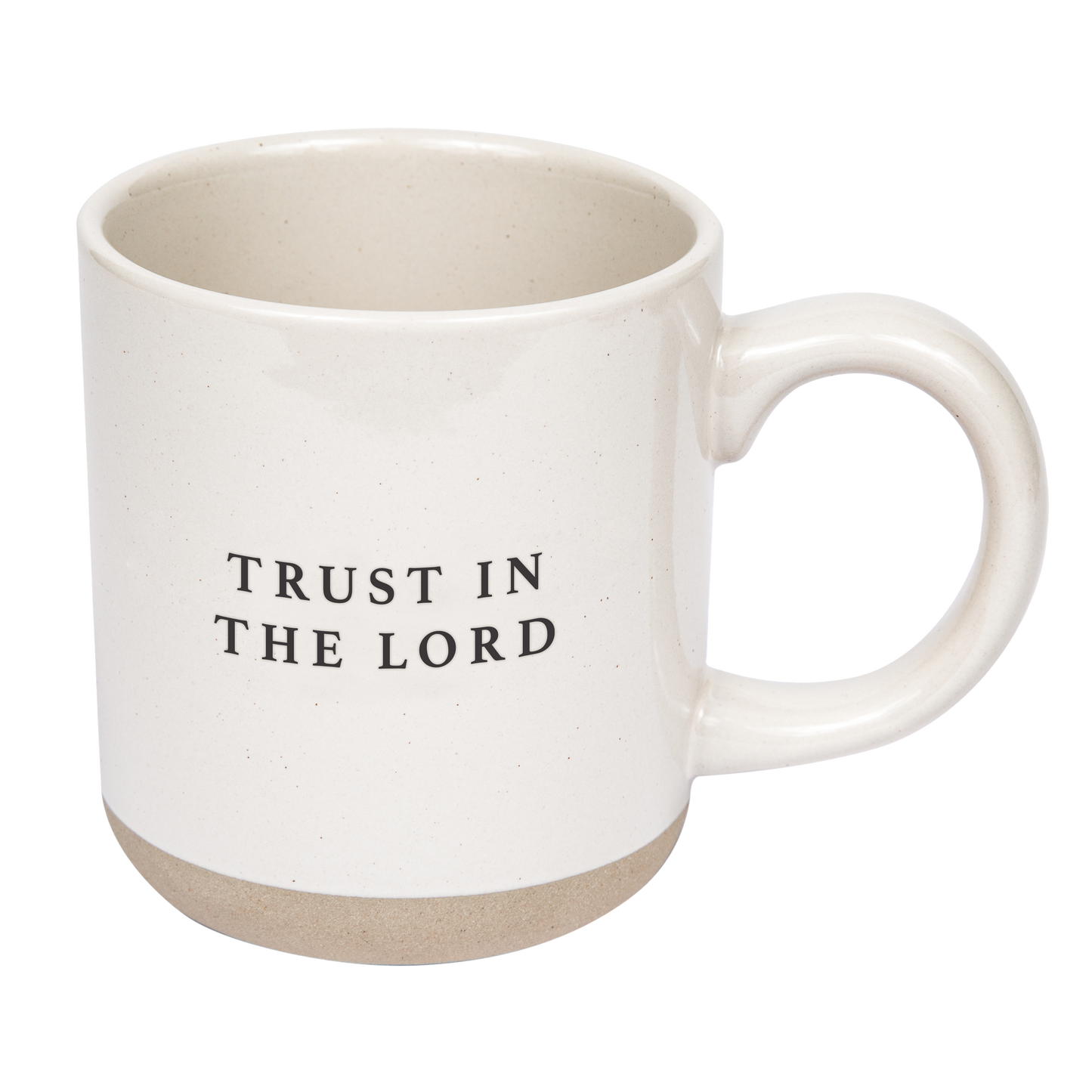 Trust In The Lord Stoneware Coffee Mug - Home Decor