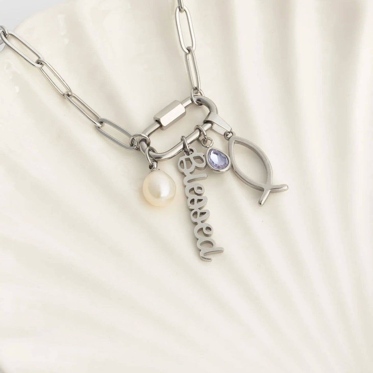 18K Gold PVD Natural Pearl Charm: Gold