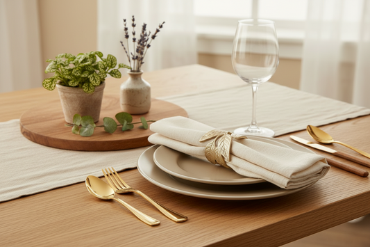 Frond Metal Napkin Rings, Set of 4