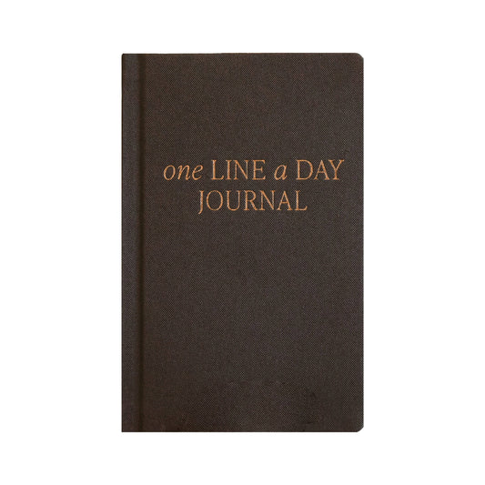 One Line A Day Fabric Journal, Blue