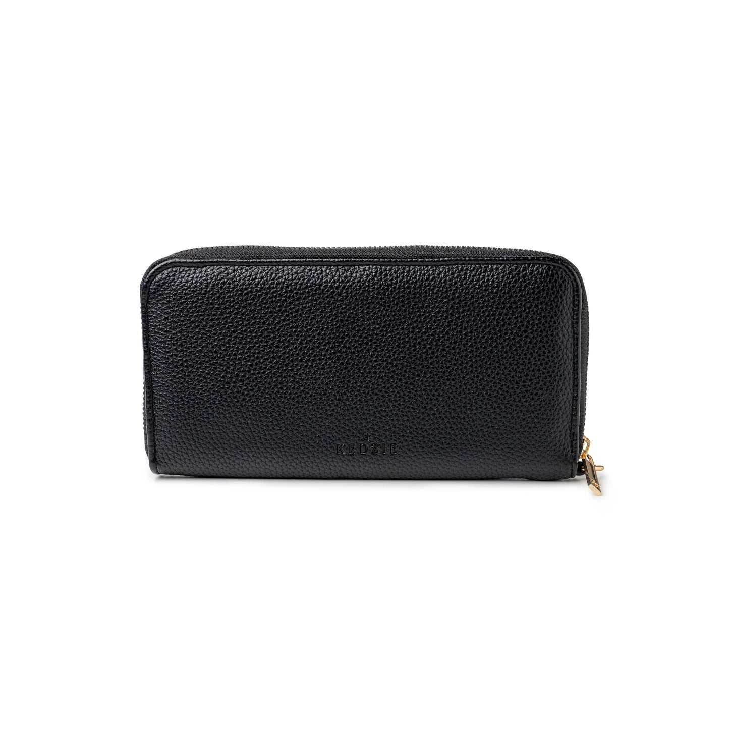 Kedzie Eclipse Zip-Around Clutch Open Stock: Black