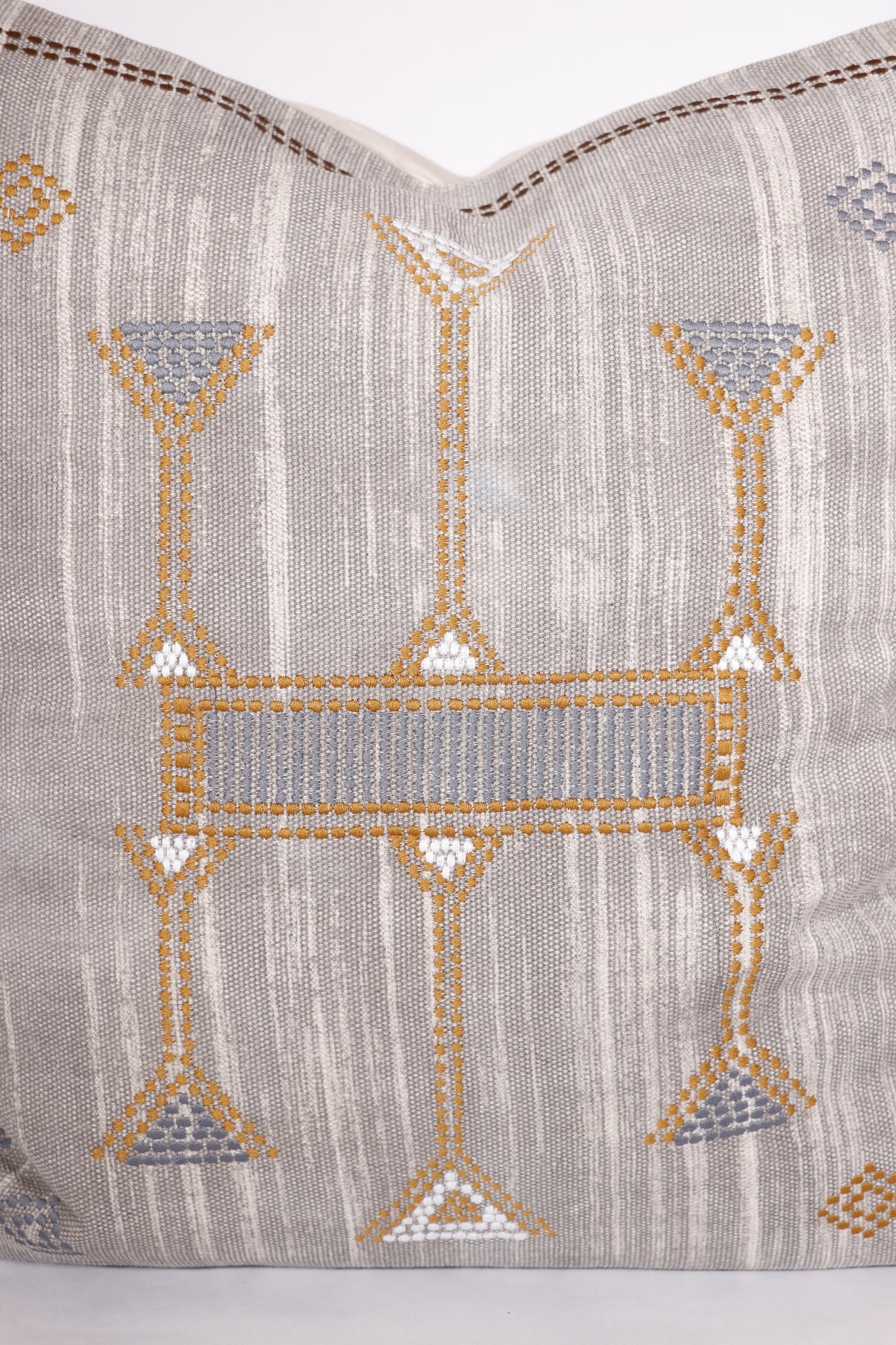 Cactus Silk Inspired Pillow Cover, Grey, 20x20