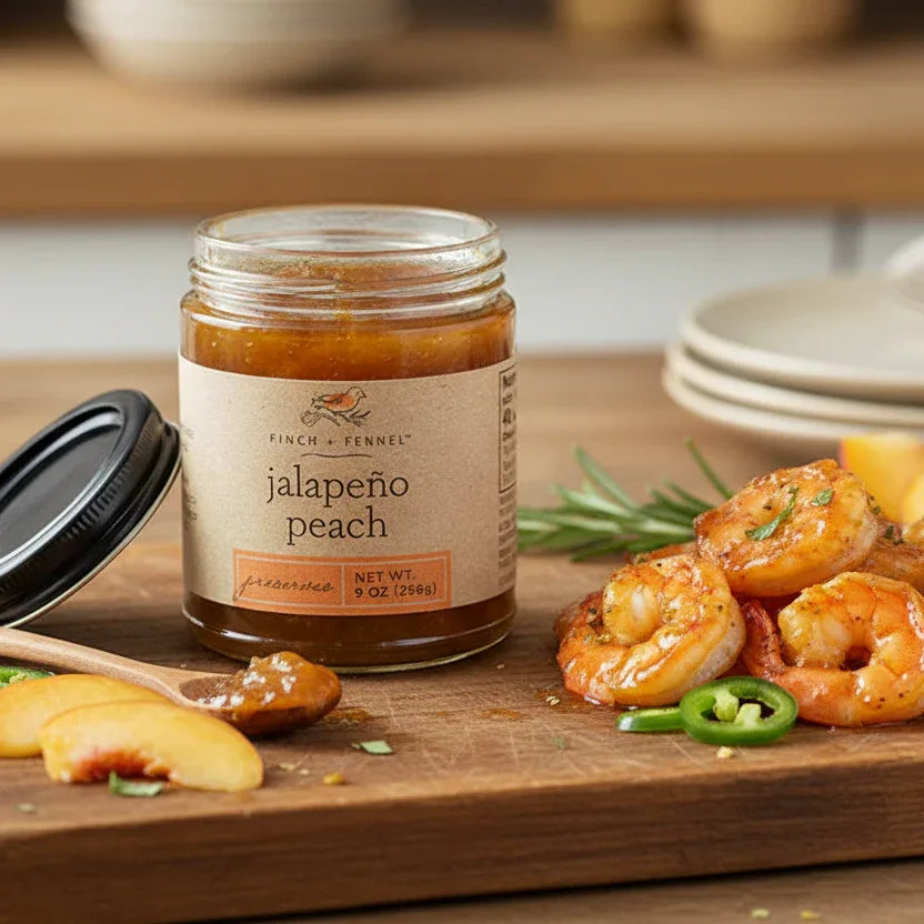 Jalapeño Peach Preserves - Finch + Fennel - Twelve 28 Market