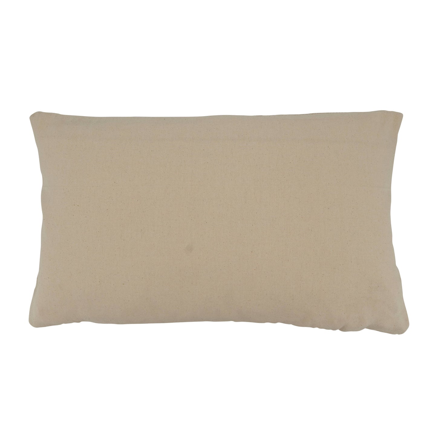 Striped Tassel Pillow: Grey / Down Filled / 12"x20"