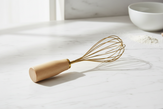 Stainless Steel Whisk with Wood Handle