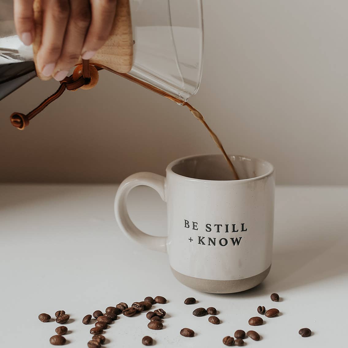 Be Still and Know Stoneware Coffee Mug - Gifts & Home Decor