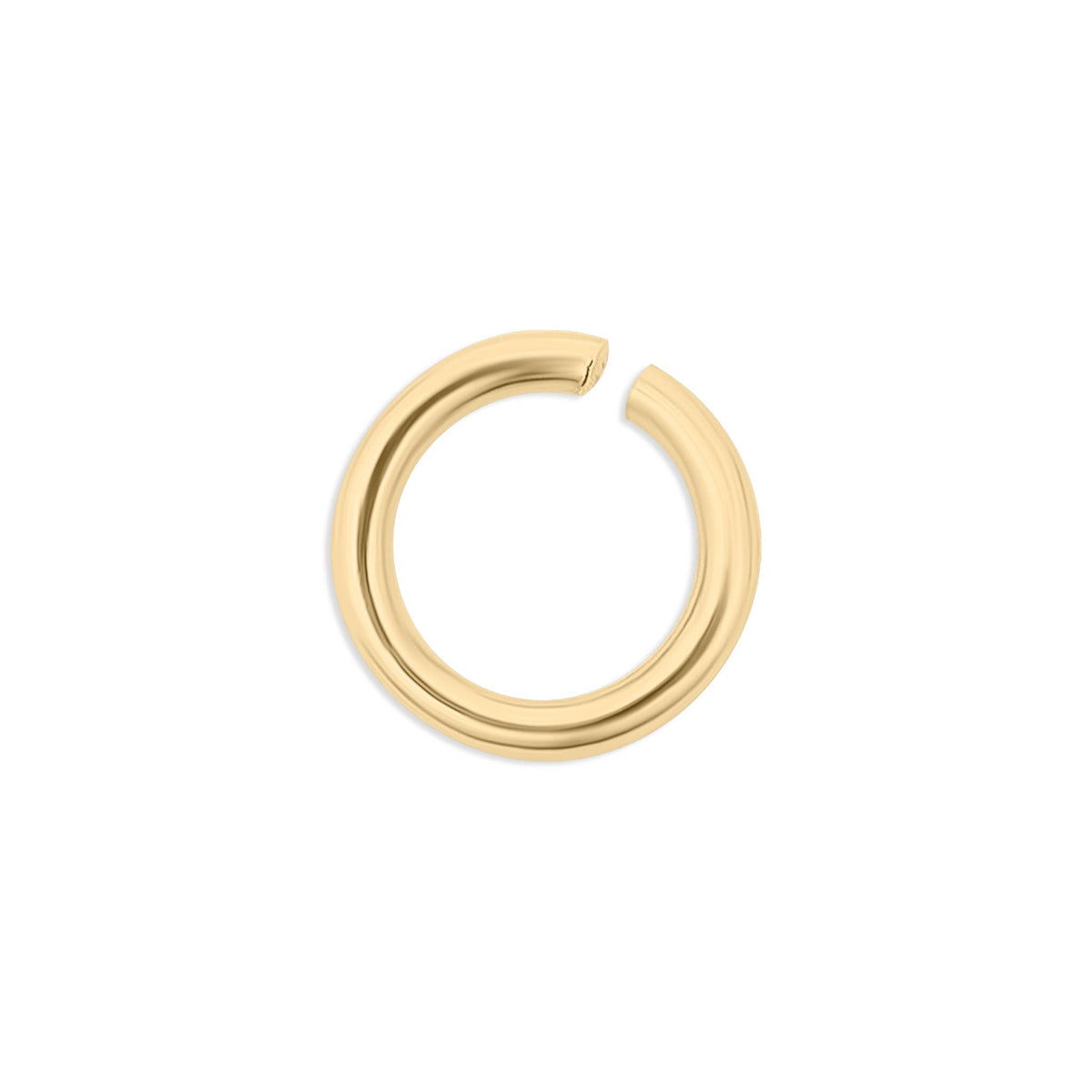 100 Pack 18K Gold PVD Coated Jump Ring Connectors: 6mm / 0.8mm