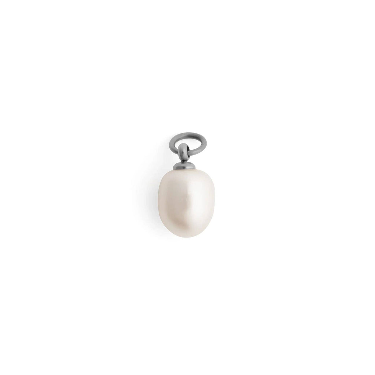 18K Gold PVD Natural Pearl Charm: Gold