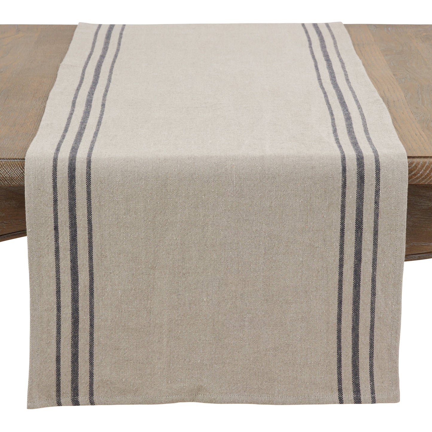 Striped Linen Runner: Natural / 16"x72"