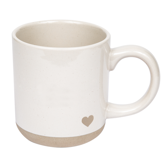 Heart Stoneware Coffee Mug - Home Decor & Gifts