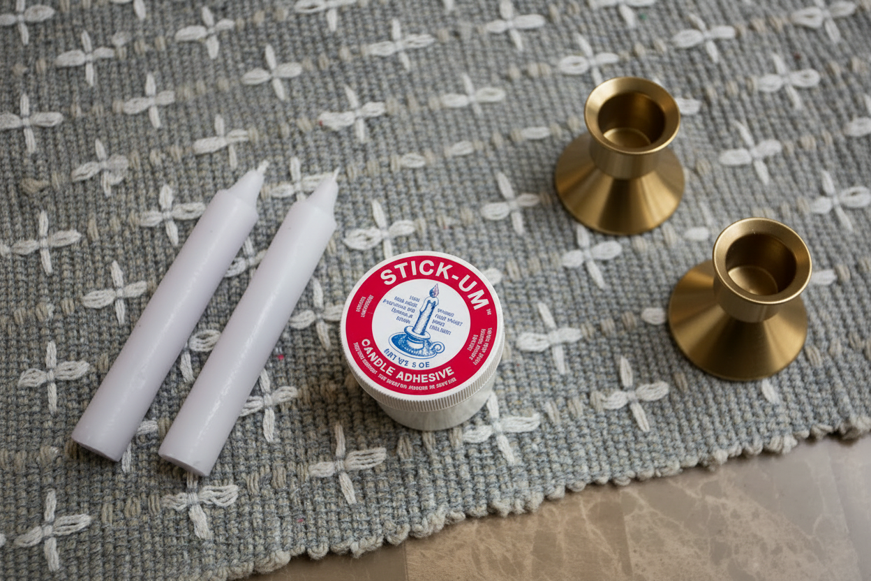 Fox Run Stick-Um Candle Adhesive, 2-Ounces