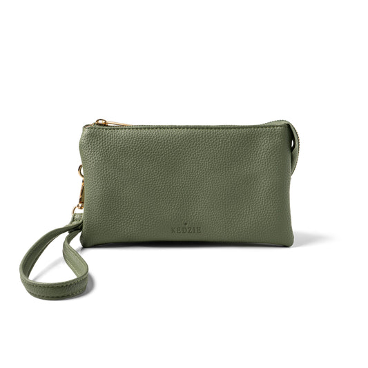 Kedzie Eclipse Convertible Wallet Crossbody Open Stock: Green