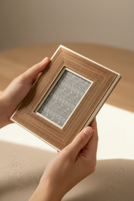 Mango Wood & Bone Frame (Hold 2.75 x 3.75")