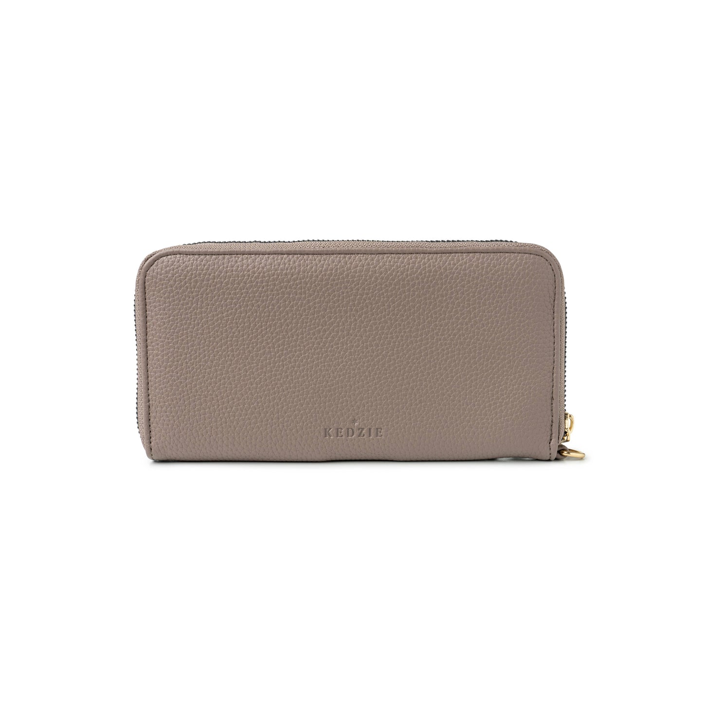 Kedzie Eclipse Zip-Around Clutch Open Stock: Gray