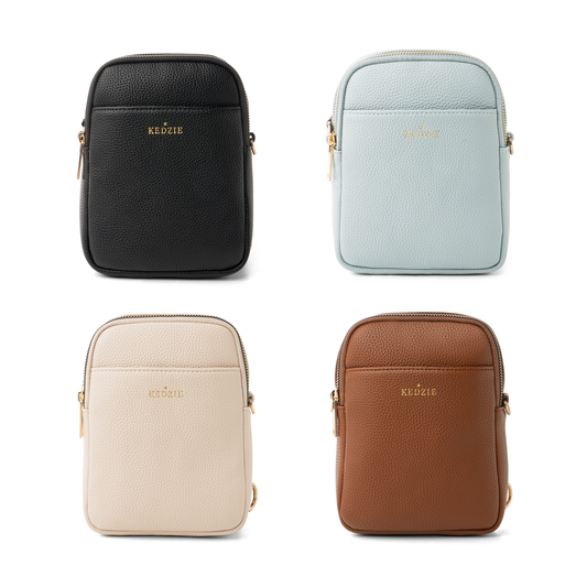 Kedzie Solstice Convertible Crossbody- Black