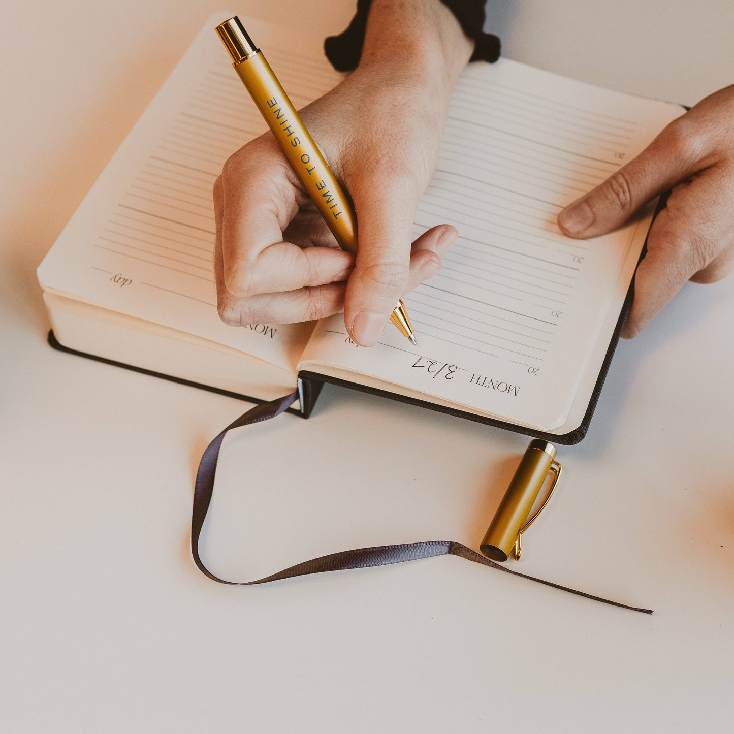 One Line A Day Fabric Journal, Blue