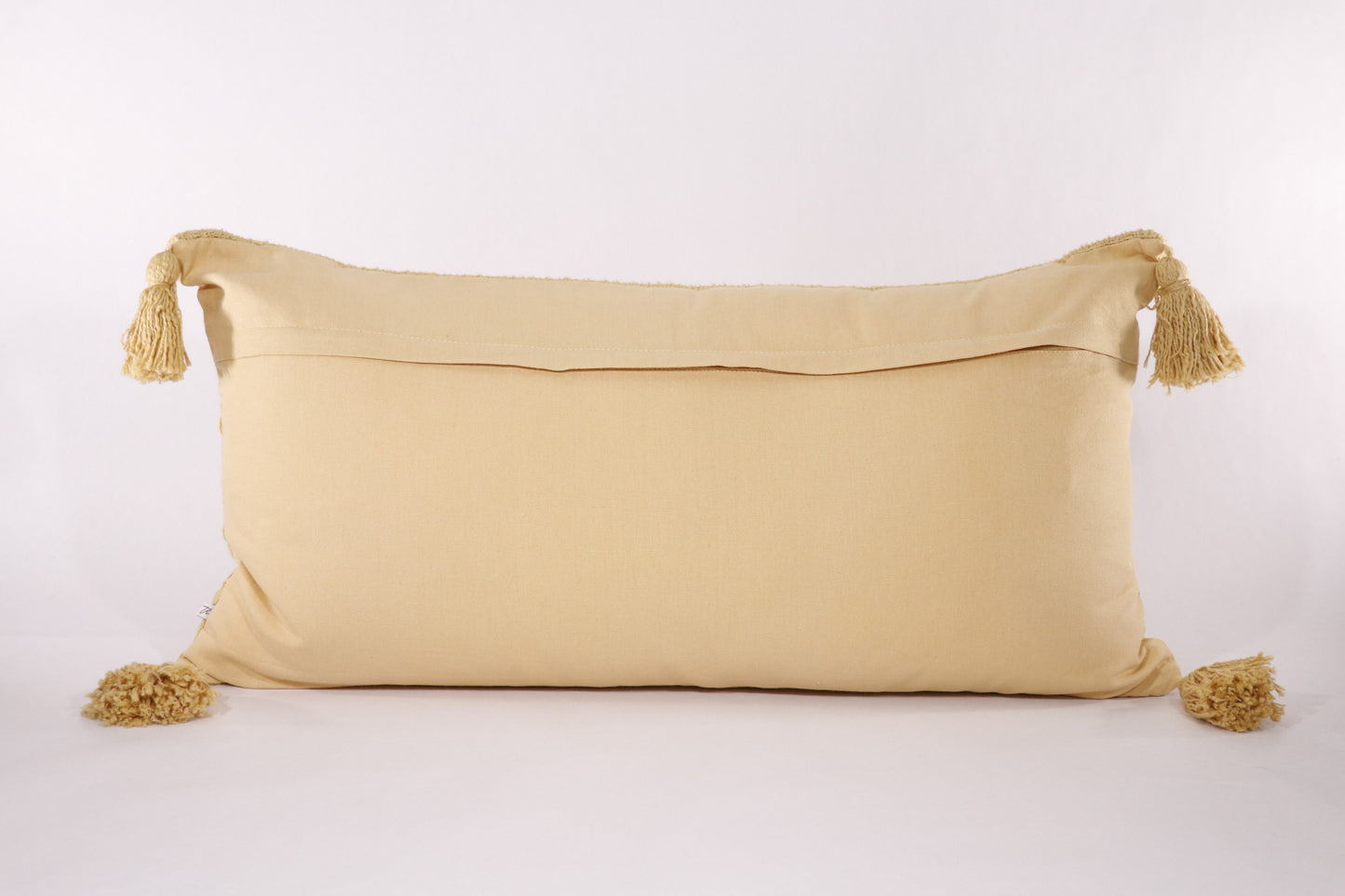 Wide Stripe Tasseled 14x26 Lumbar Pillow