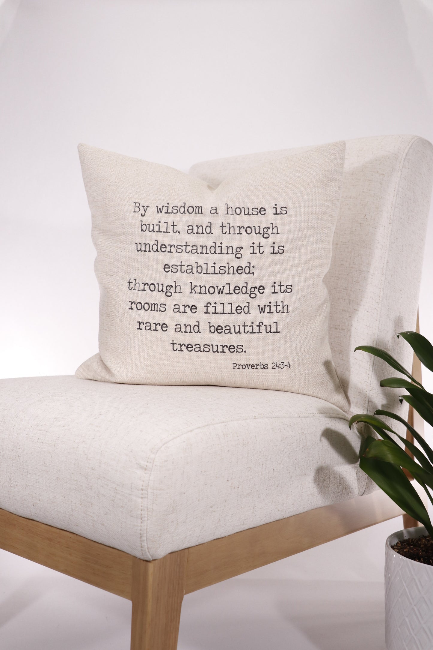 By Wisdom 18x18 Pillow Cover