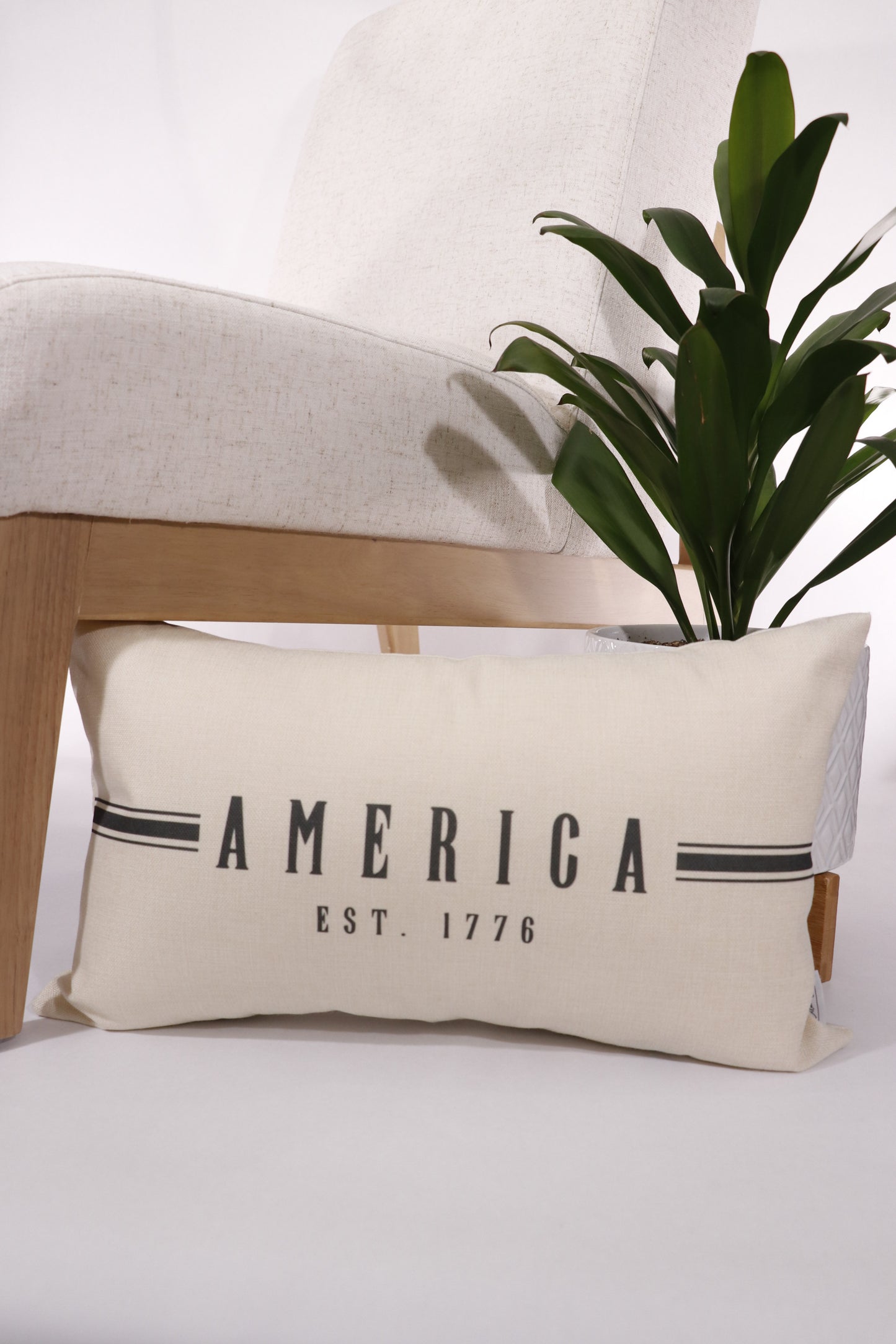 America with Stripes 12x20 Pillow Cover