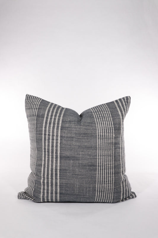 Grey and White Stripe Pillow Cover 16 X 16