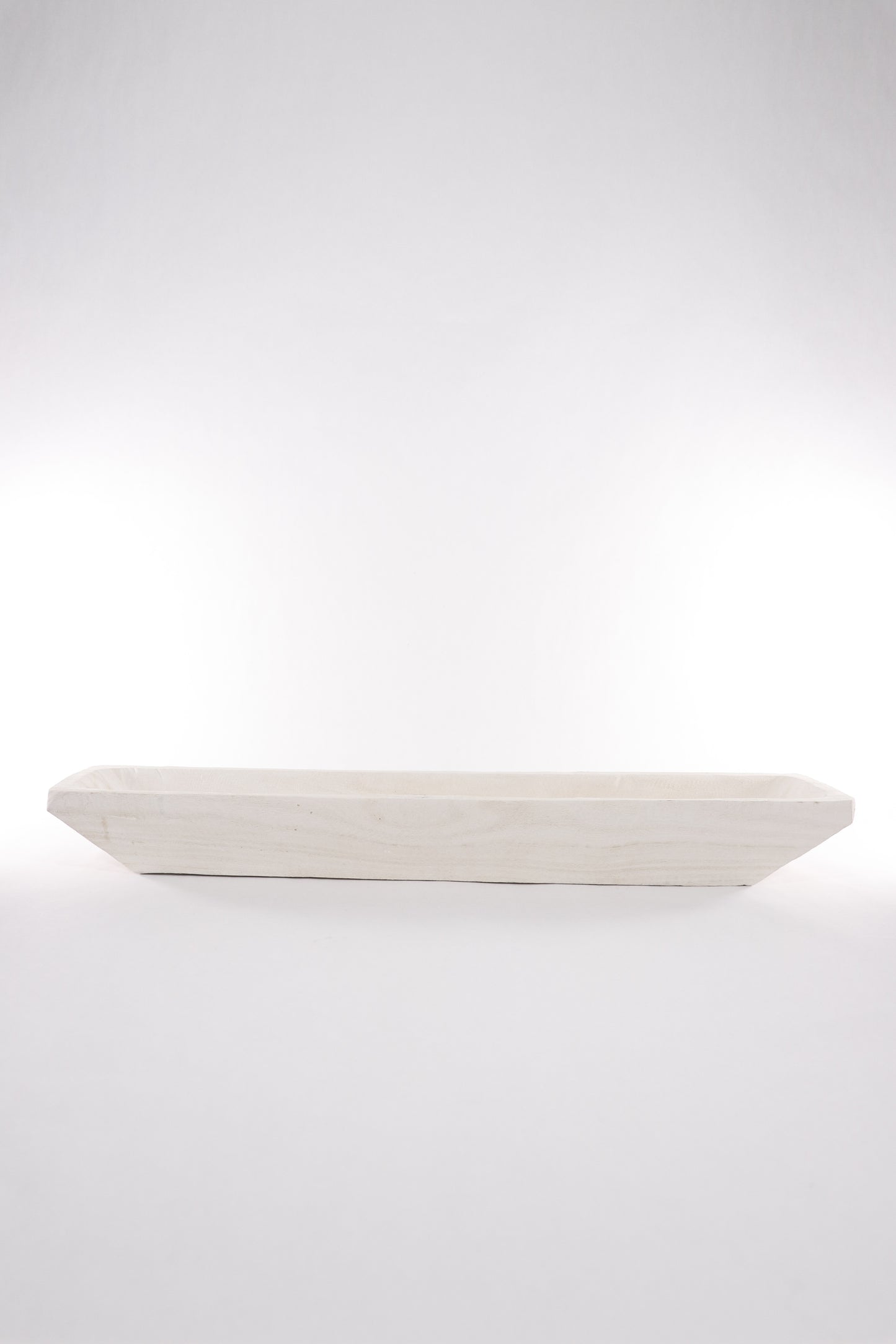 Paulownia Long White Wood Bowl