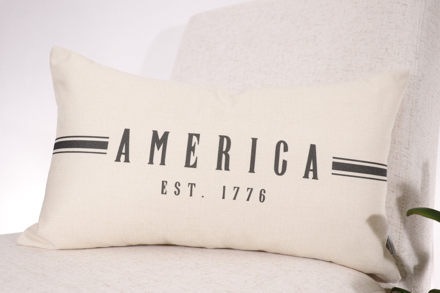 America with Stripes 12x20 Pillow Cover