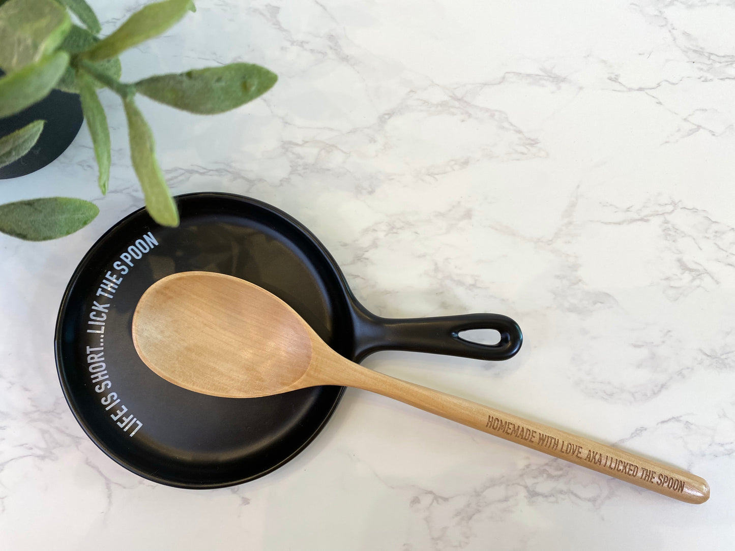 Spoon Rest With Wooden Spoon